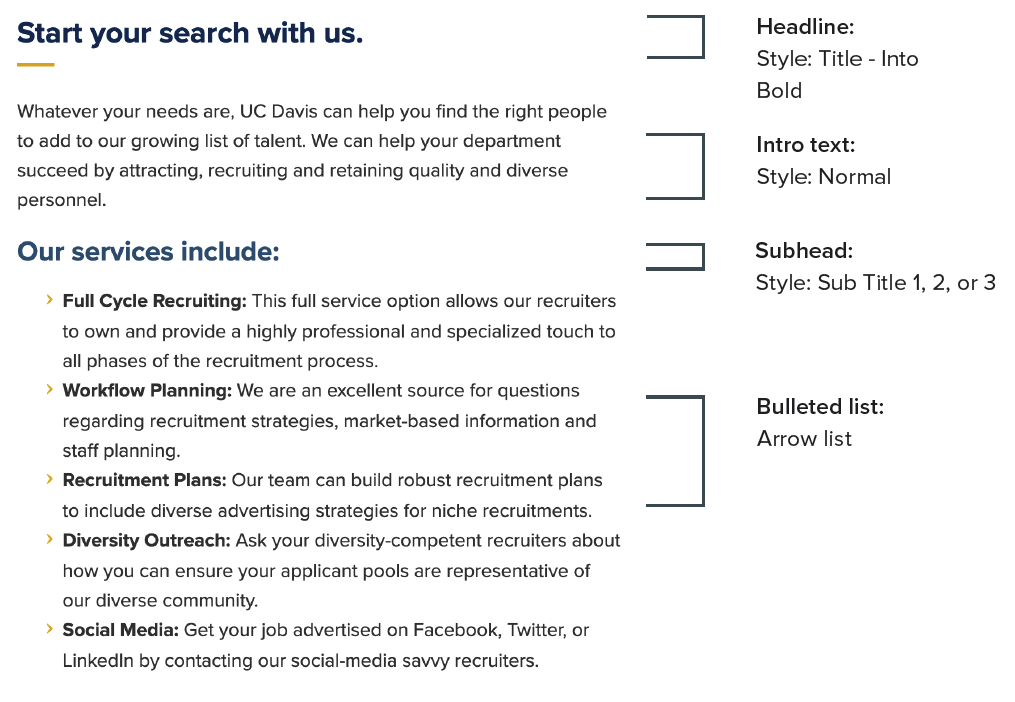 web copy guidelines