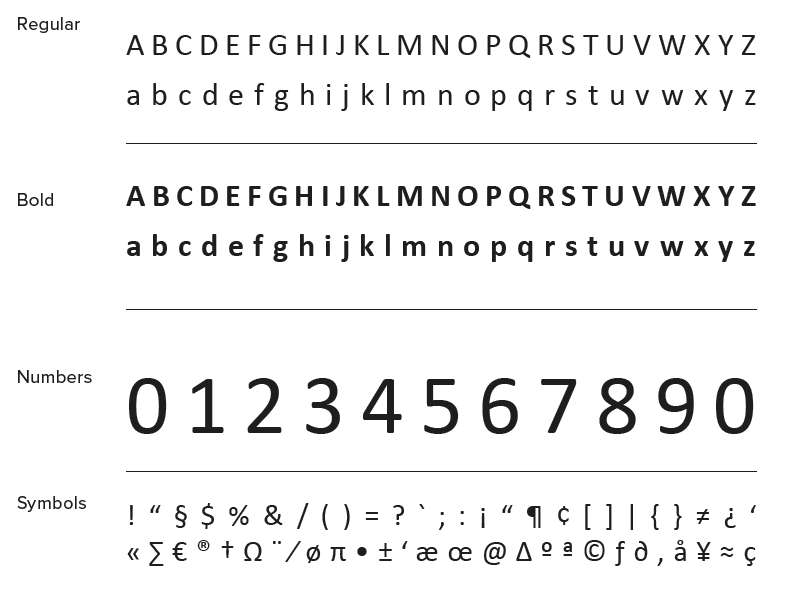 calibri typeface