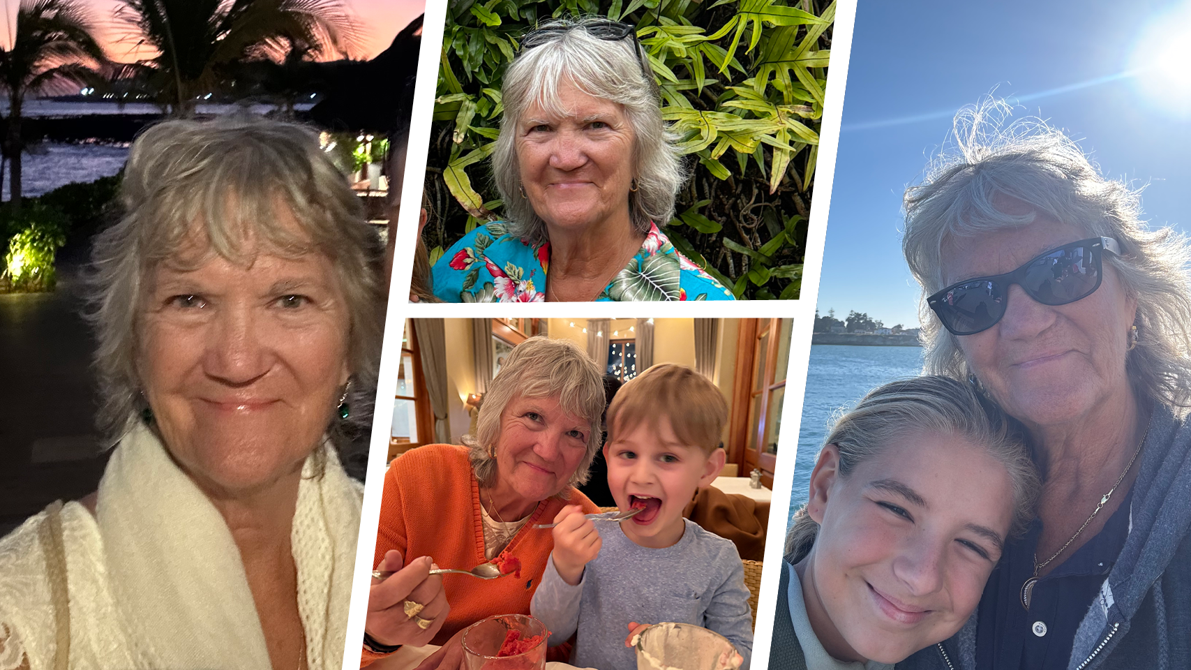 Pam Heintzleman with her grandchildren