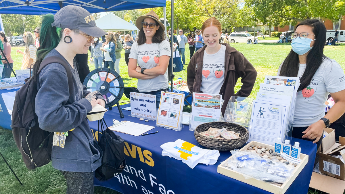 Staff and Faculty Healthy and Well-being table at TGFS 2022