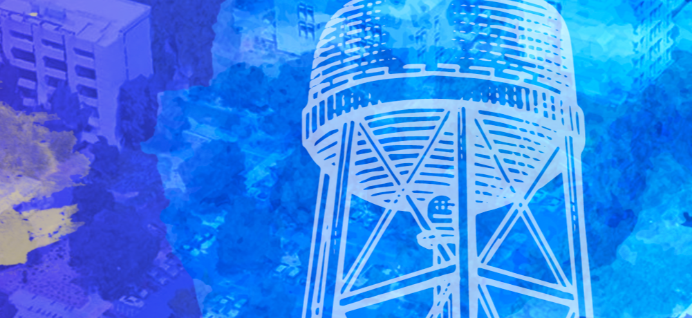 Water tower illustration