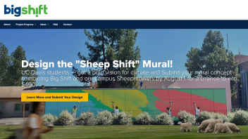 decorate screenshot of big shift webpage