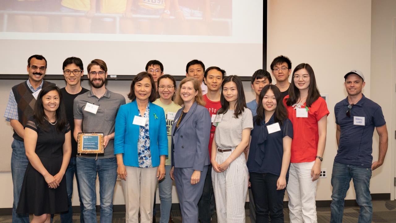 Camille Kirk and Sustainability Summit honorees at 2019 Campus Sustainability Summit