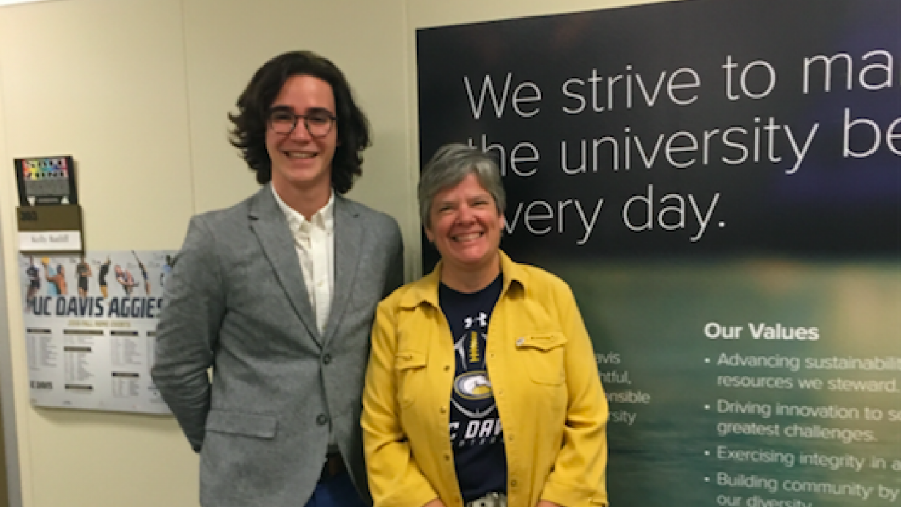 Daniel Otero and Vice Chancellor Kelly Ratliff Daniel Otero and Vice Chancellor Kelly Ratliff