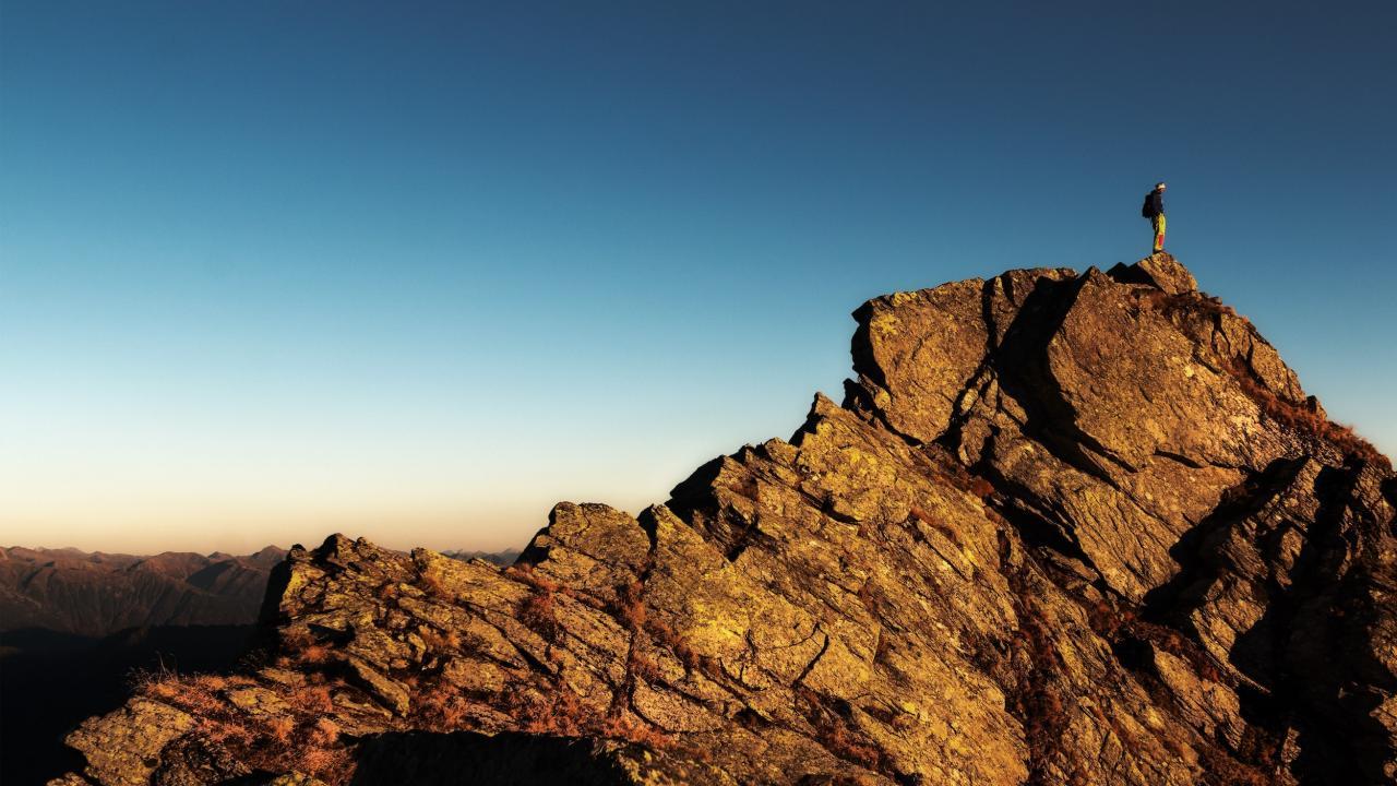 image of mountain climber