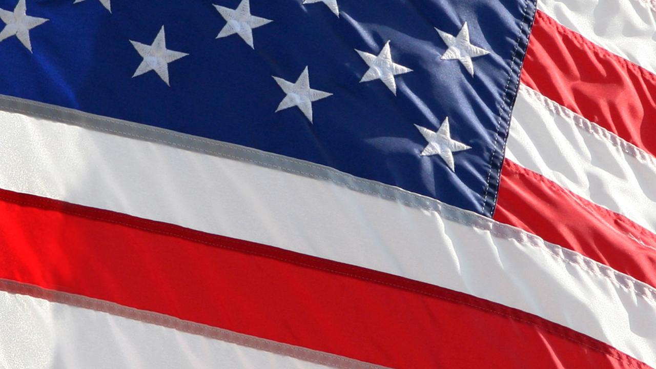 Decorative photo of U.S. flag.