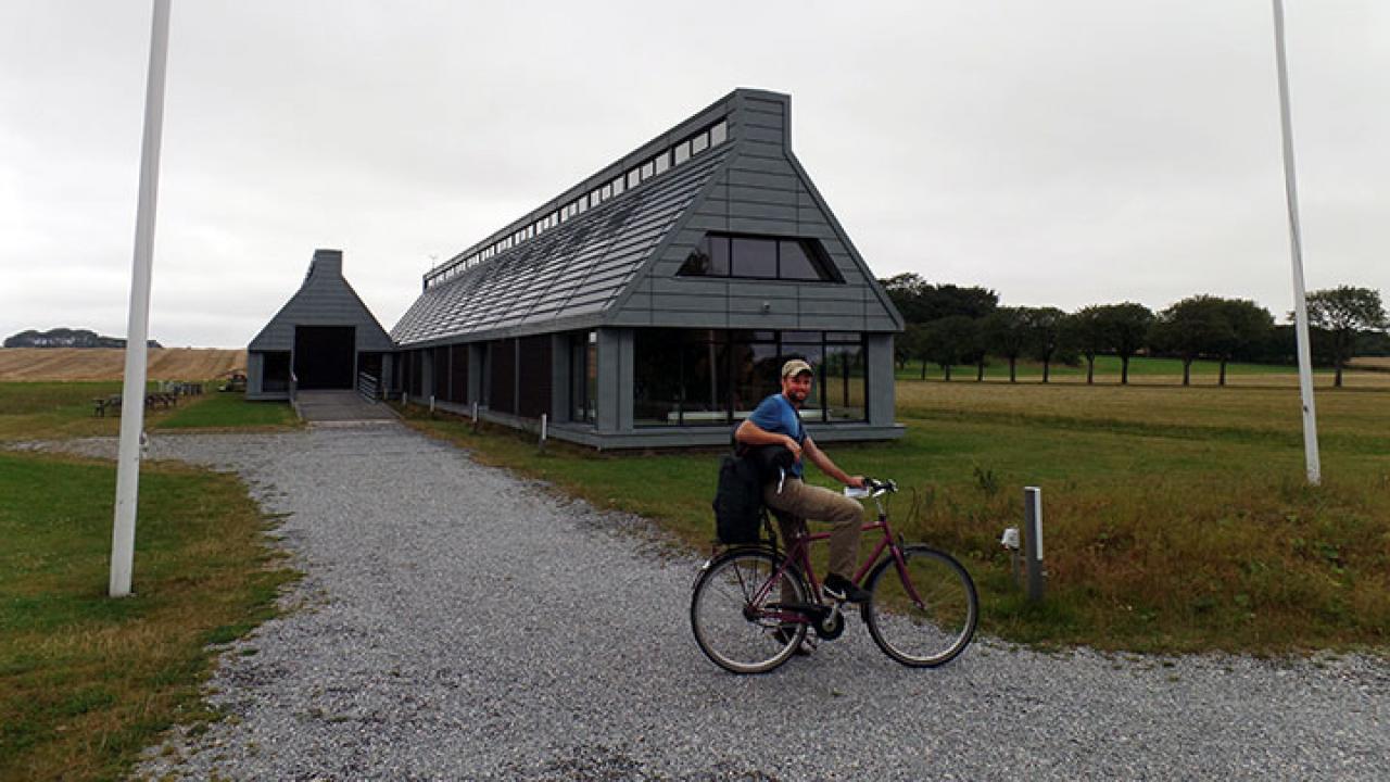 Photo of Morejohn on bike.