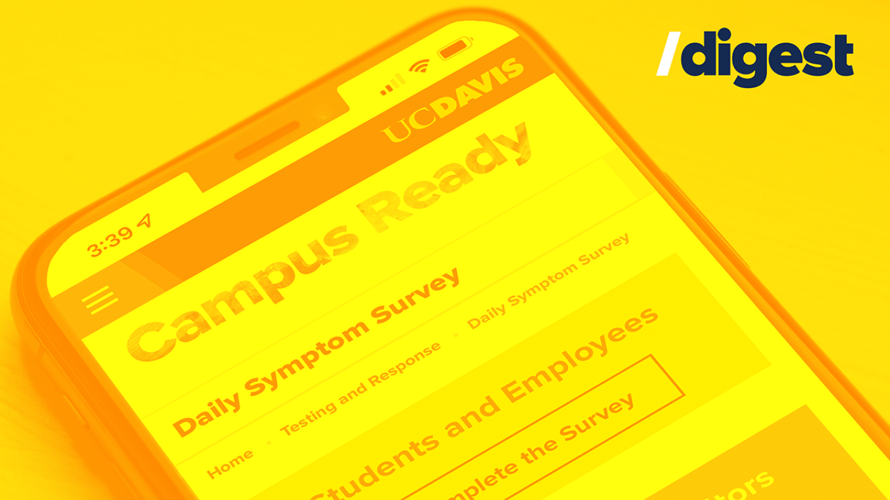 Digest header - phone with Daily Symptom Survey