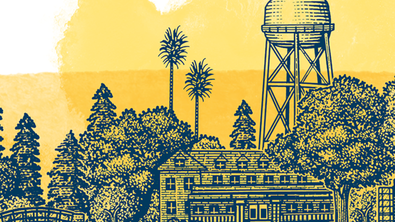 decorative illustration of uc davis
