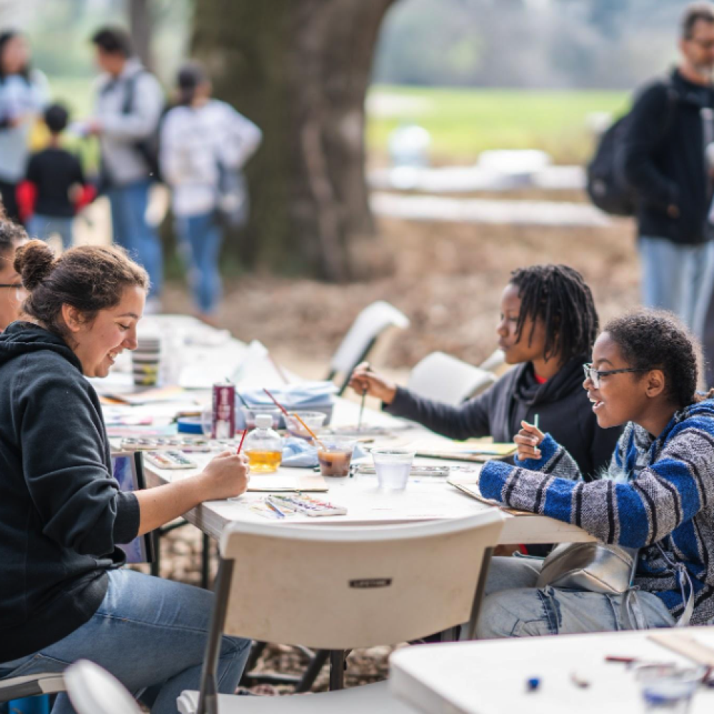 Youth protection workshop on the quad