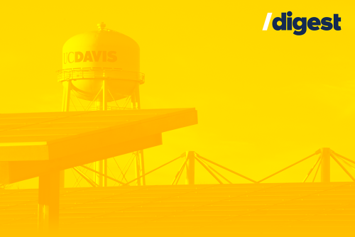 view of UC Davis water tower /digest