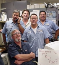 Photo of Steve Barnett and team