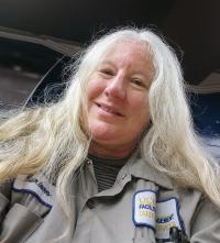 Marlene smiling at camera