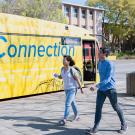 Photo of bus at terminal.