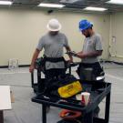 Photo of renovation workers.