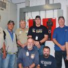 Photo of fire alarm crew.