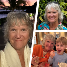 Pam Heintzleman with her grandchildren