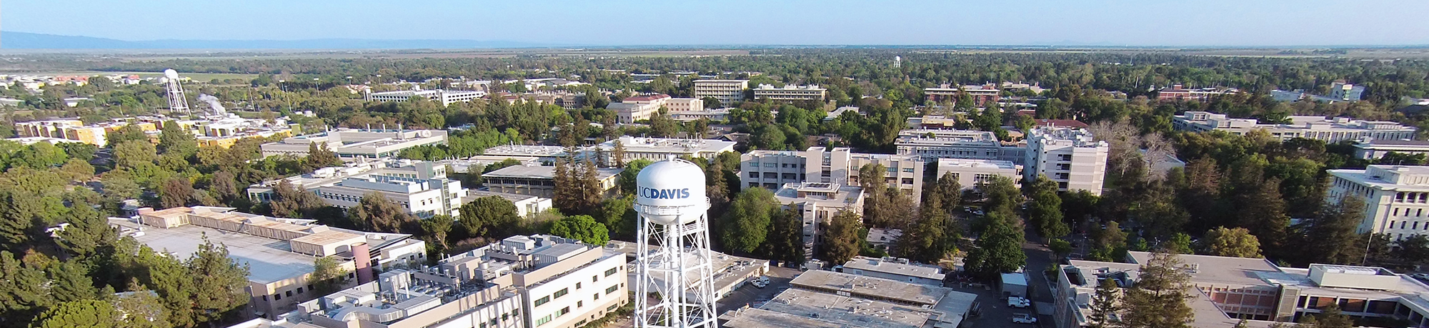 Aerial photo of UC Davis campus.